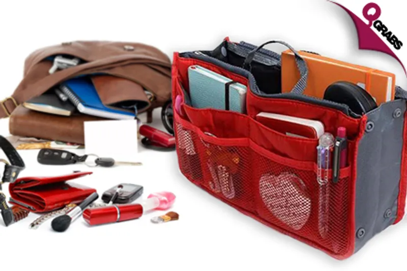 For QR29, Save Space in that Purse with a Handbag Organizer - Choose from 10 Cheerful Colors! (QR90 Value)